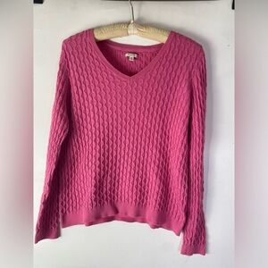 Pink Sonoma size XL women’s v-neck sweater
